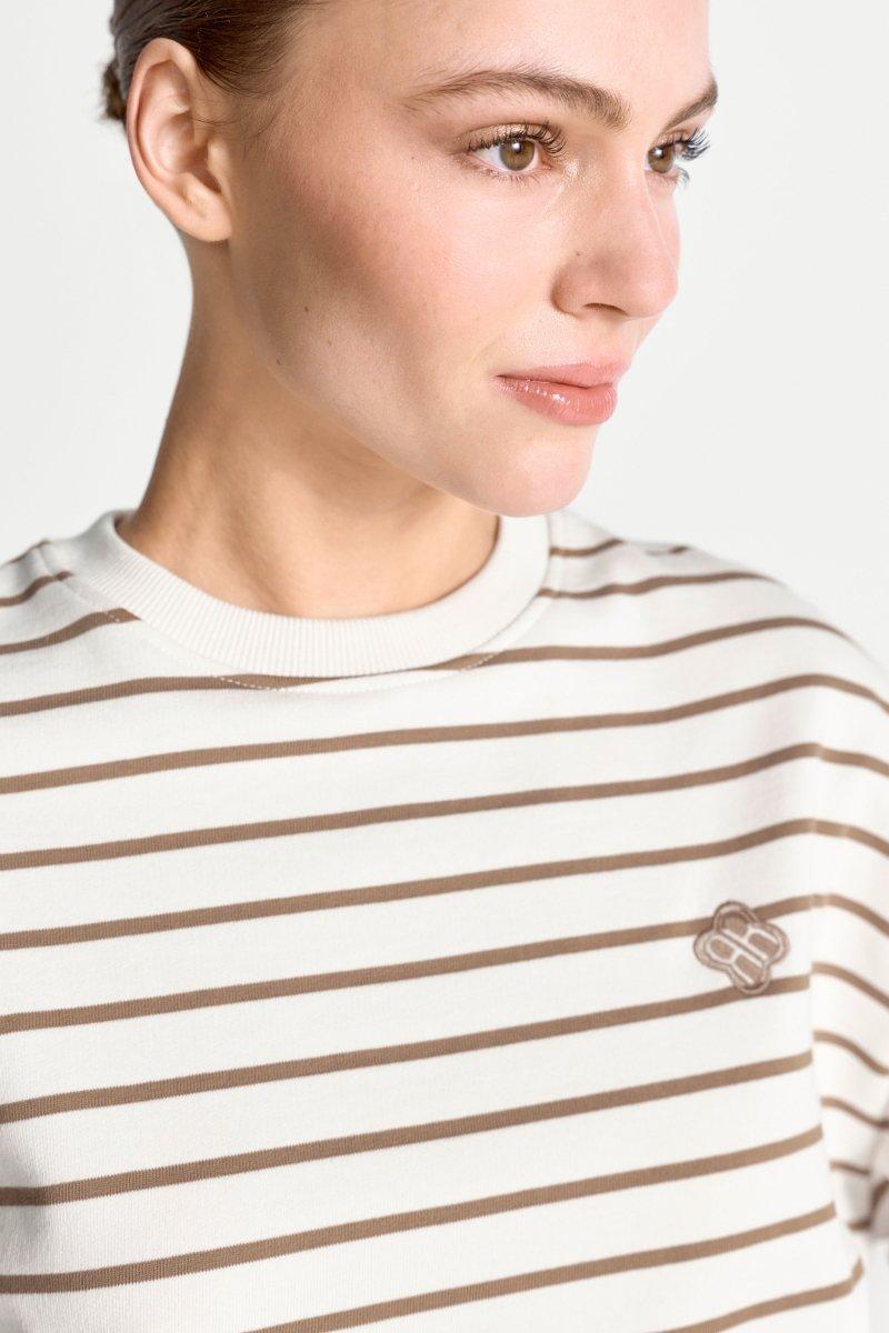 Gestreiftes Oversize-Sweatshirt-Rich & Royal