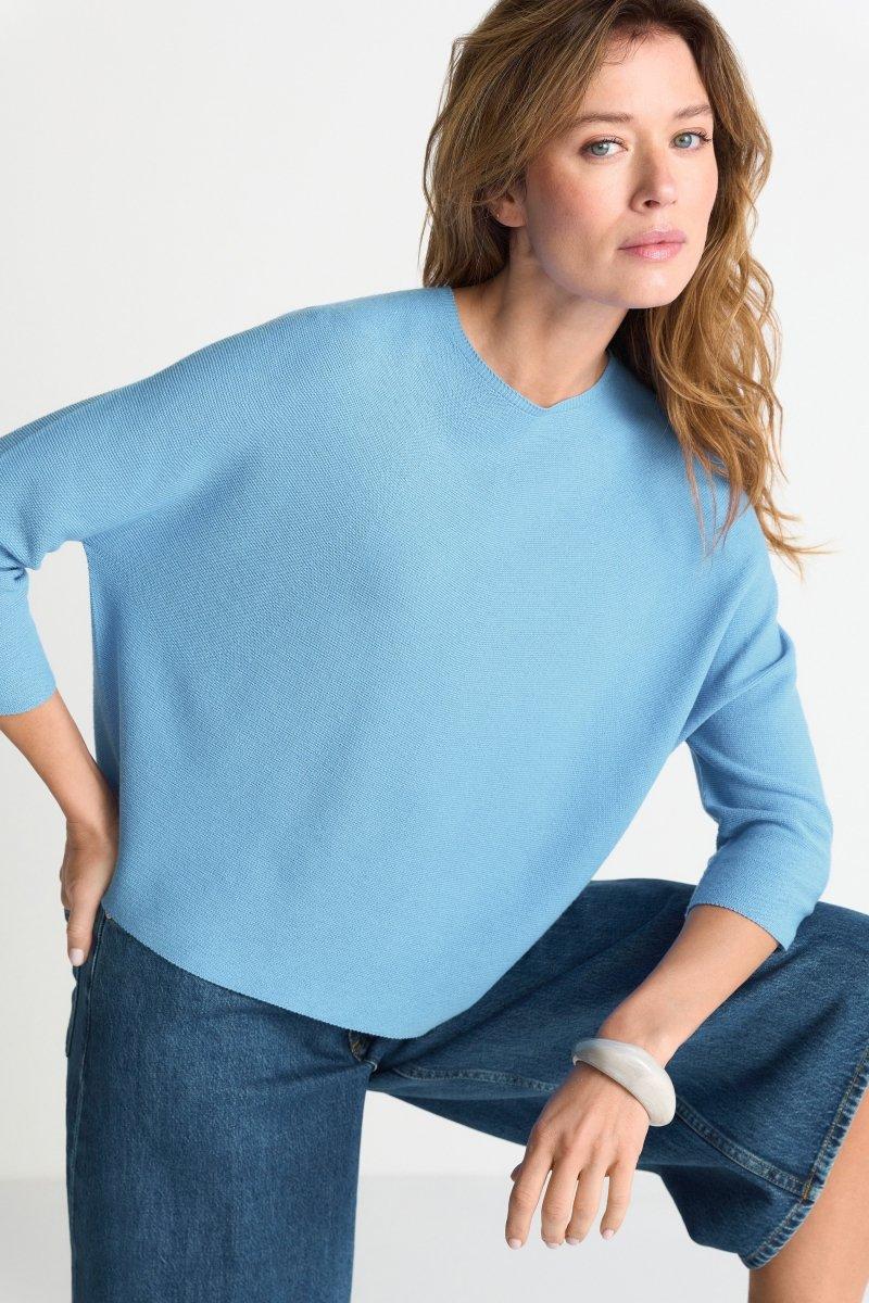 Feinstrickpullover mit Crewneck-Rich & Royal