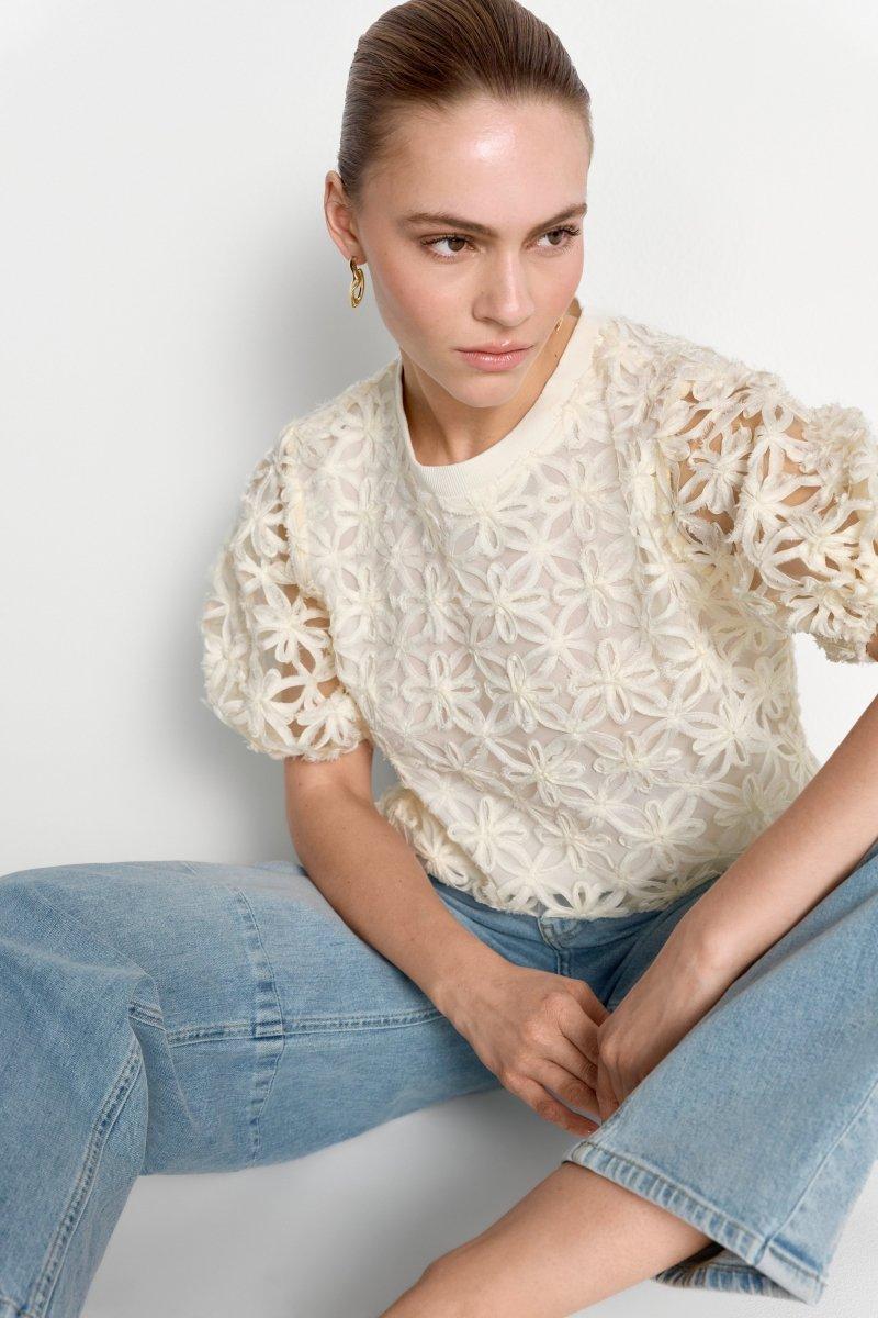 T-Shirt aus Spitze-Rich & Royal