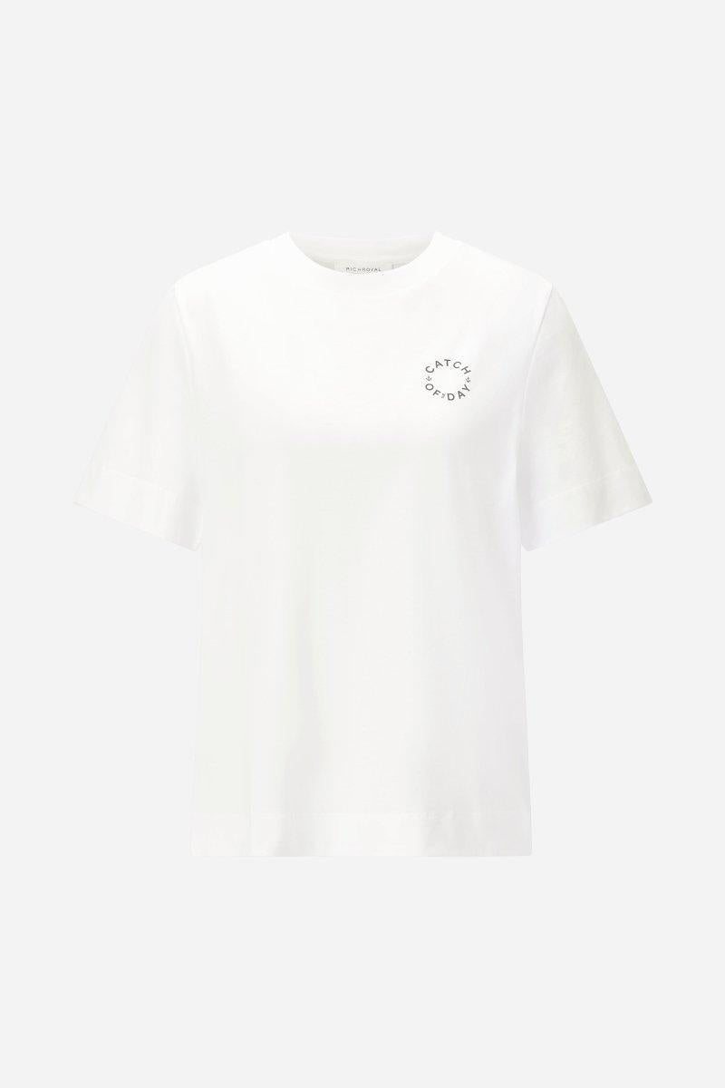 Langes T-Shirt mit Brustprint-Rich & Royal