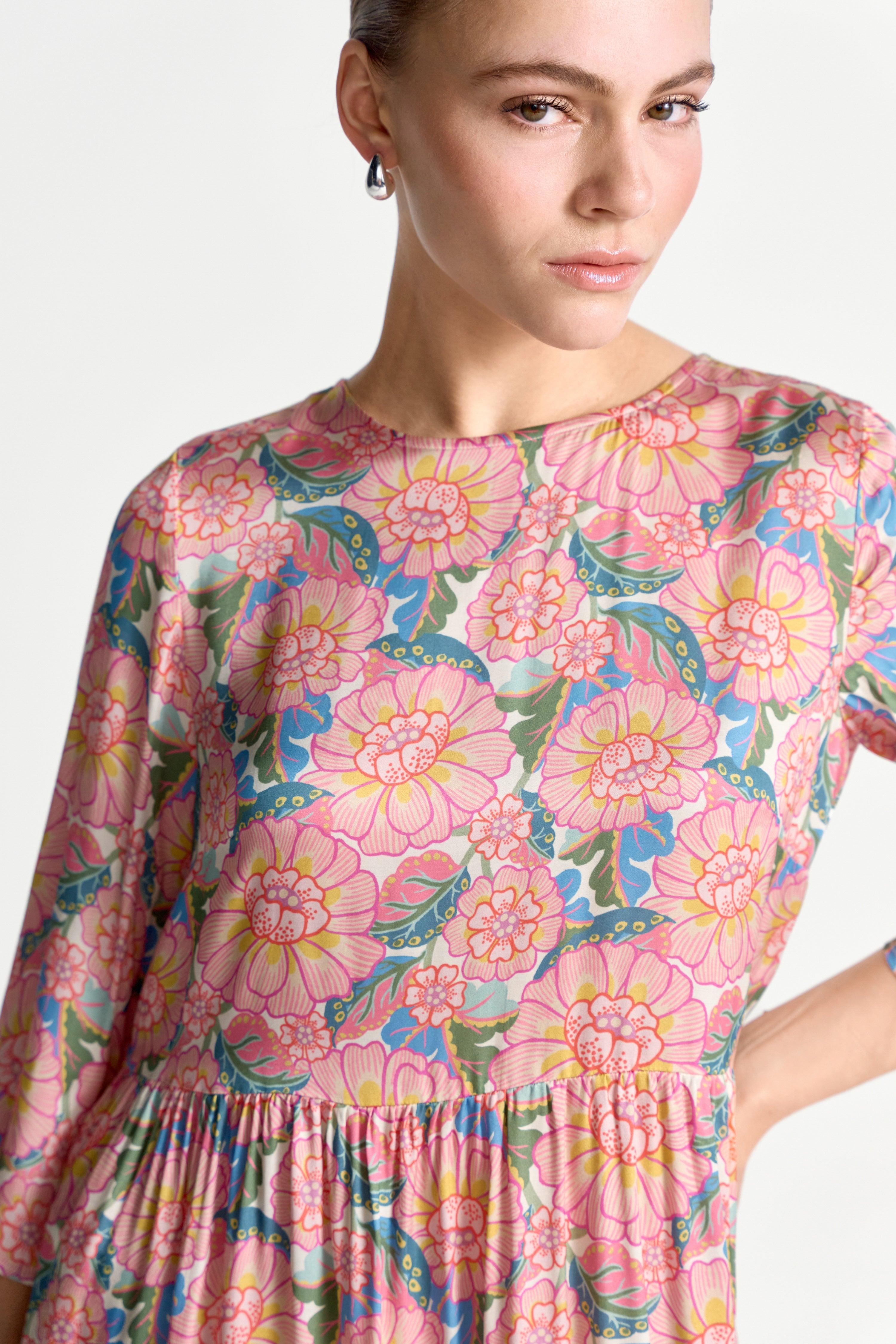 Kleid mit Blumenprint - Made with Liberty Fabric-Rich & Royal