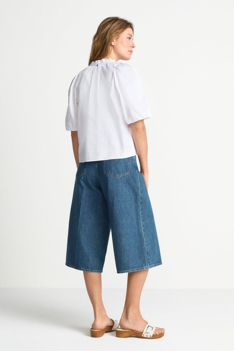 Bluse mit Rüschenkragen-Rich & Royal