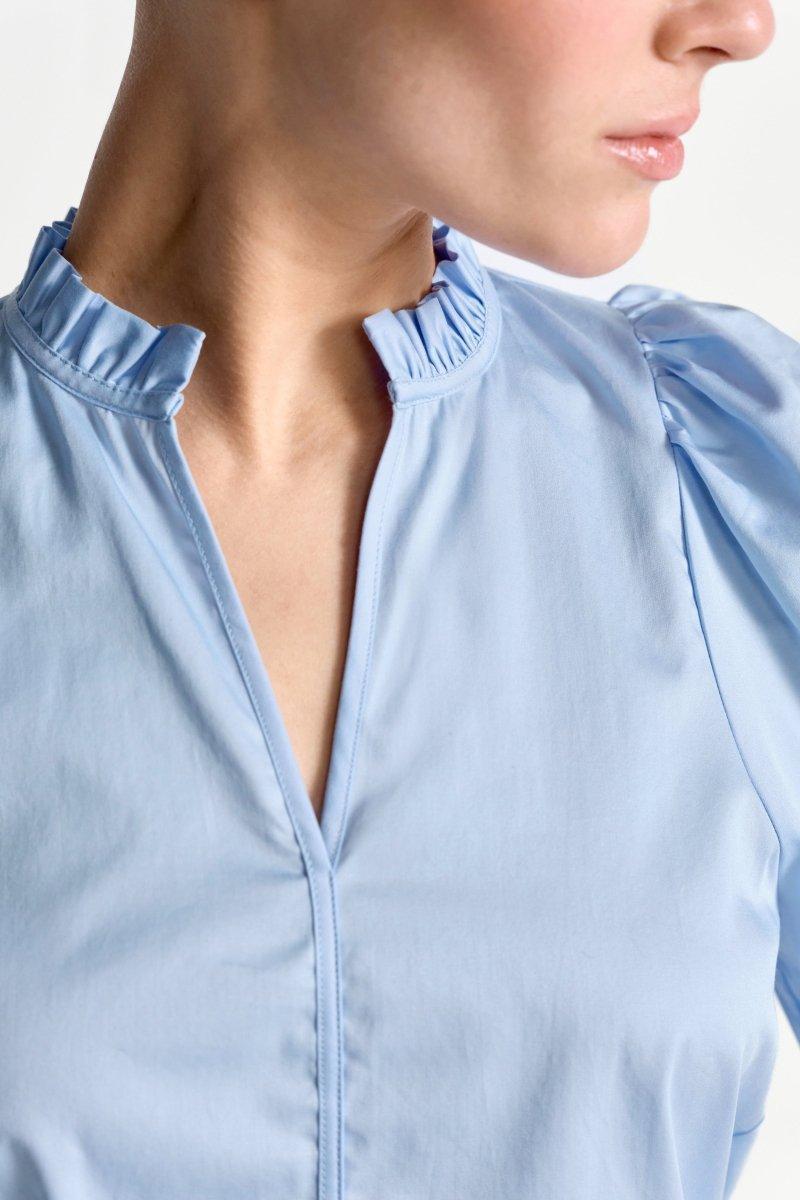 Bluse mit Rüschenkragen-Rich & Royal