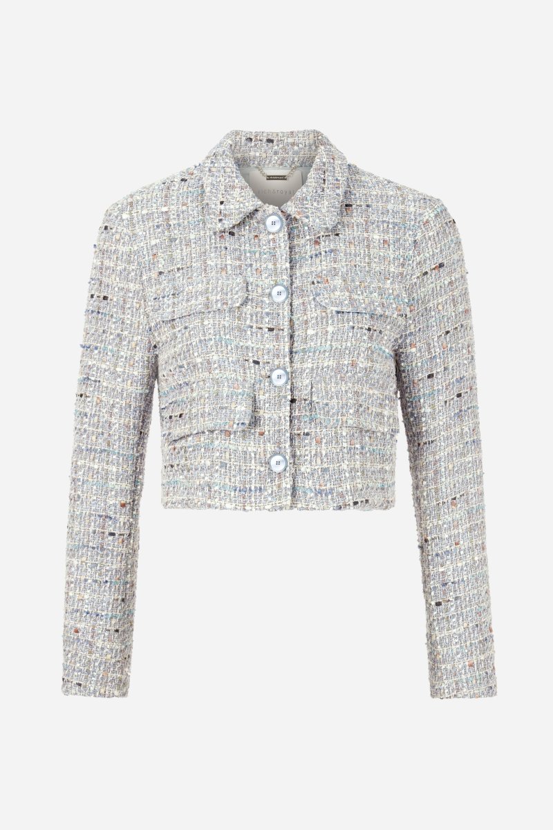 Cropped bouclé jacket - Look-Rich & Royal