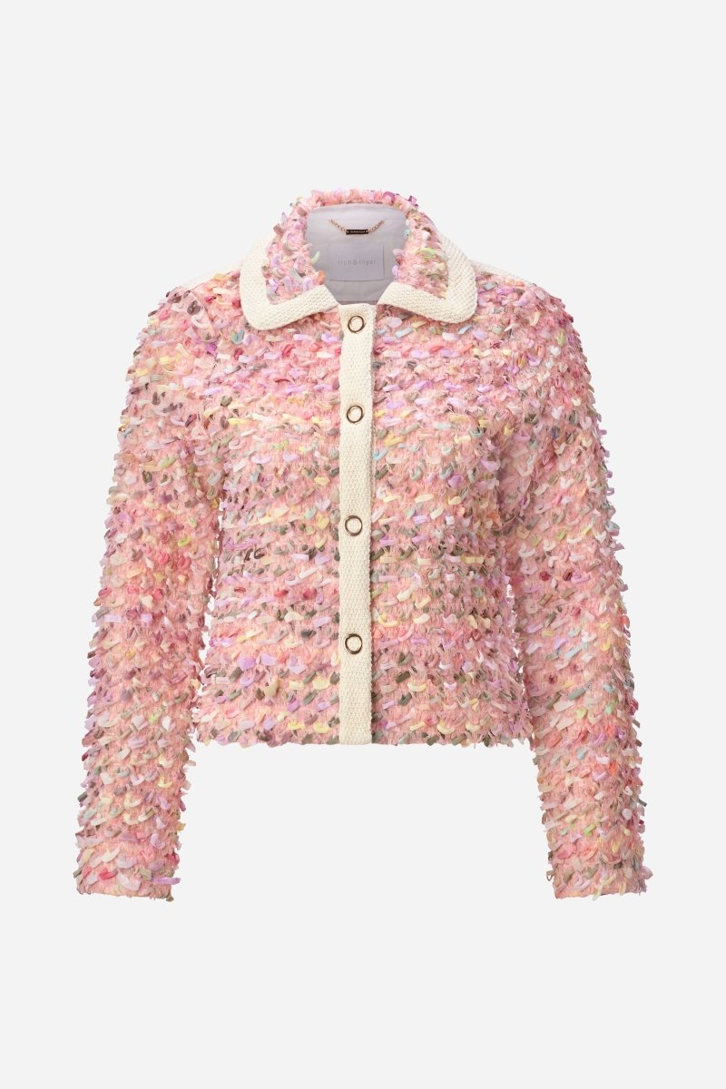 Jacke mit bunten Fransendetails-Rich & Royal