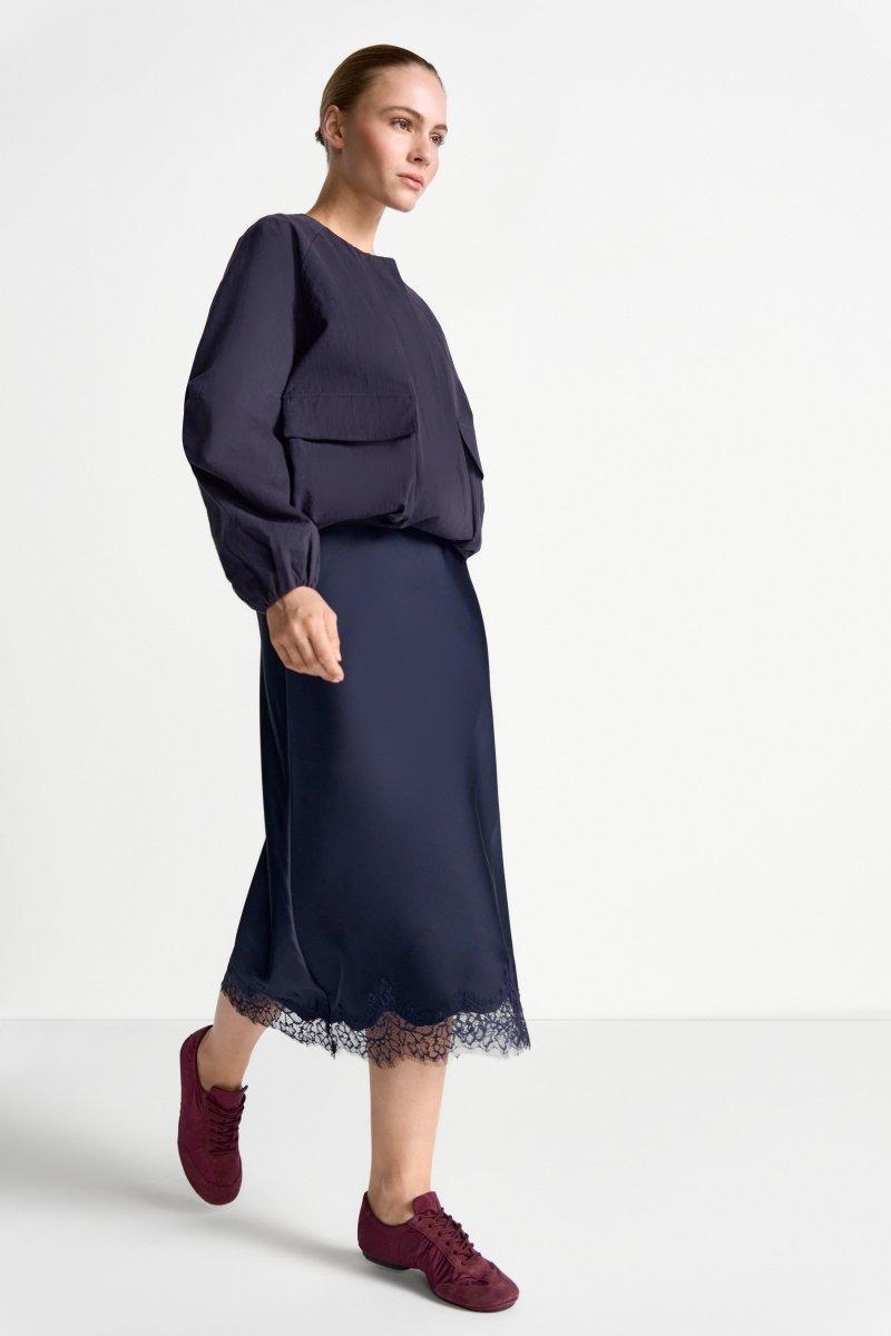 Blousonjacke mit Bindekragen-Rich & Royal