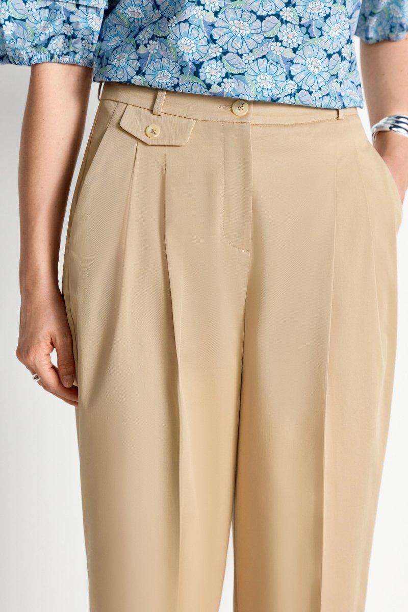 High-Waist-Bundfaltenhose-Rich & Royal