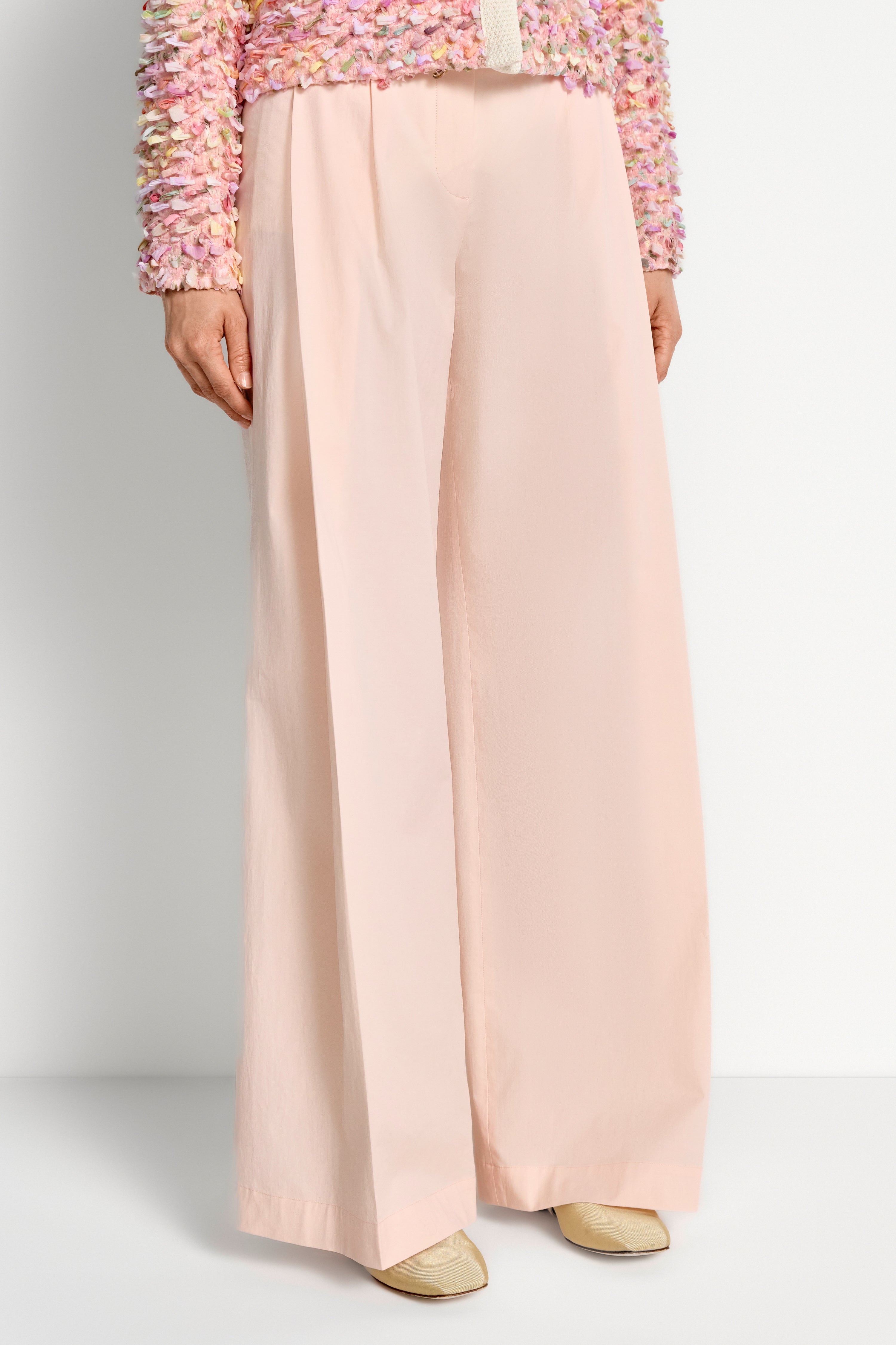 Wide-Leg-Hose mit Bundfalten-Rich & Royal