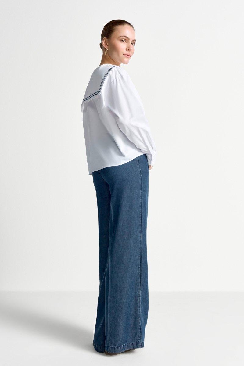 Jeans mit maritimer Knopfleiste-Rich & Royal