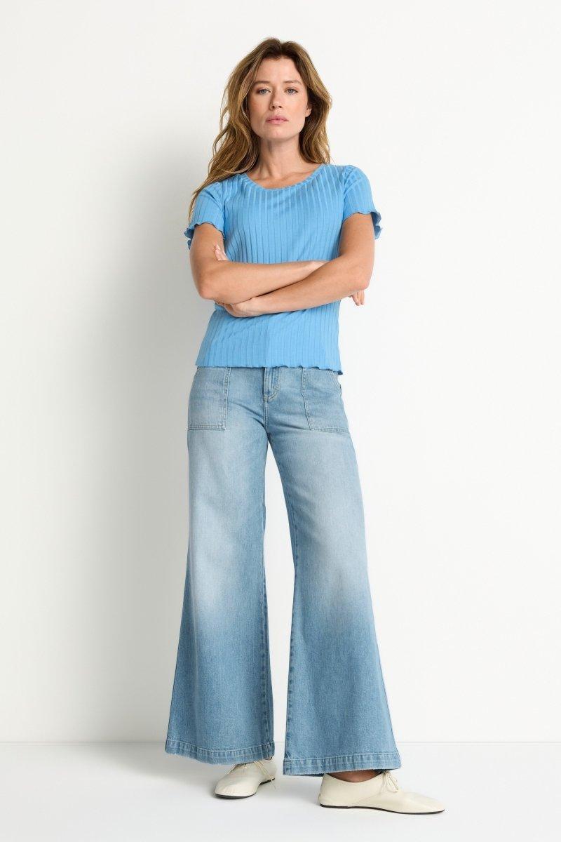 Figurbetontes Rippshirt-Rich & Royal