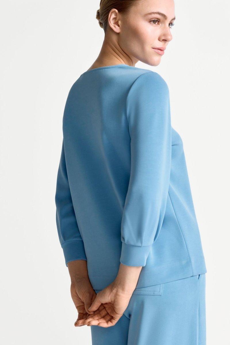 Jersey-Sweatshirt mit Puffärmeln-Rich & Royal