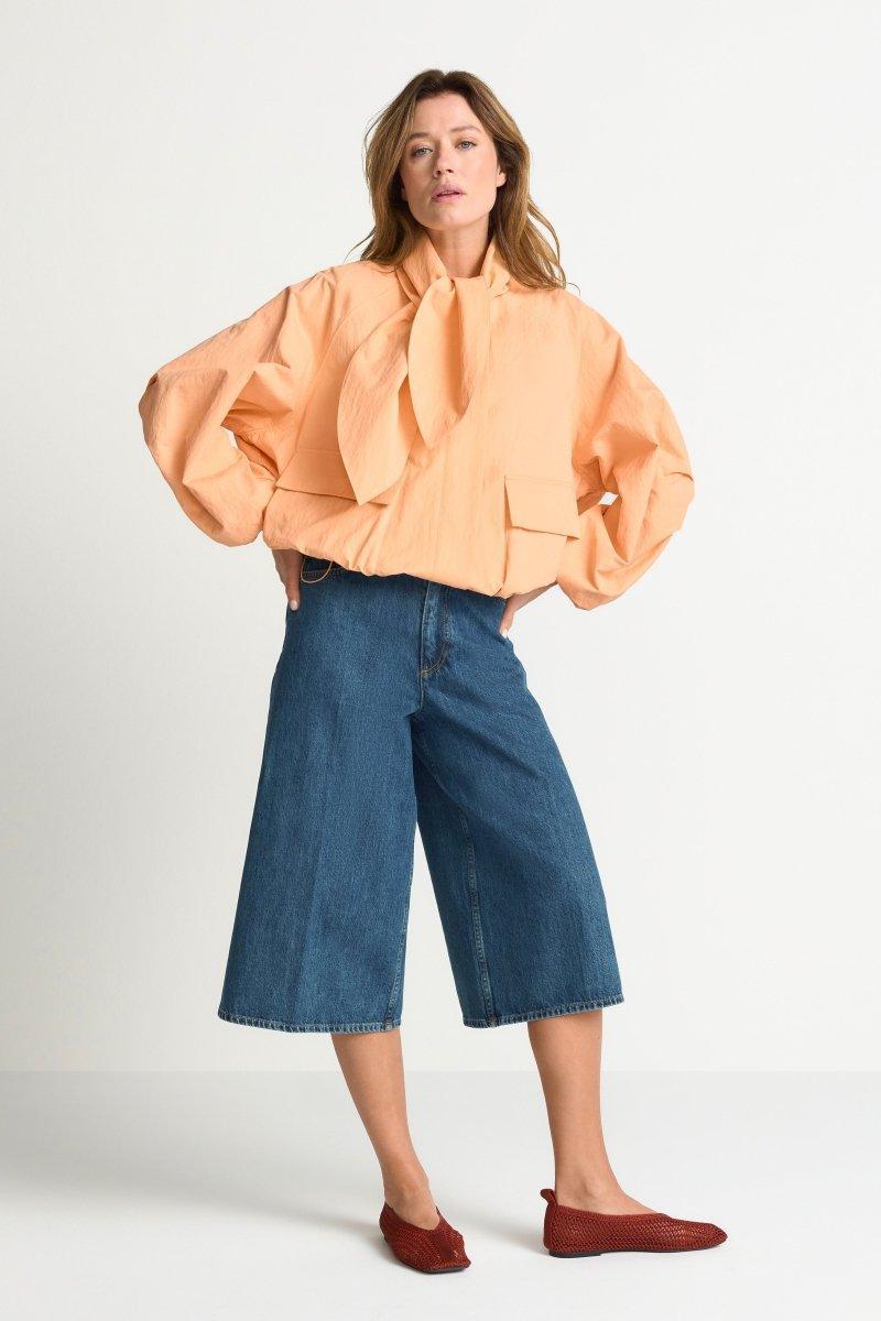 Blousonjacke mit Bindekragen-Rich & Royal