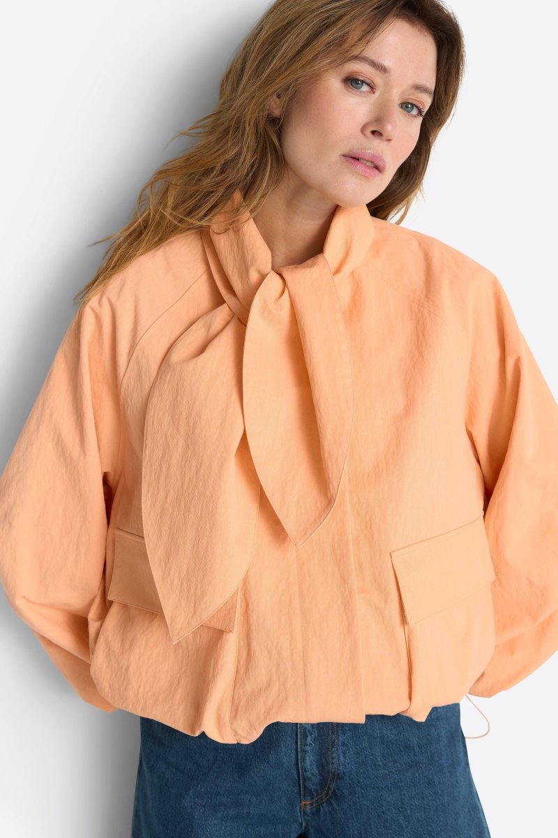 Blousonjacke mit Bindekragen-Rich & Royal