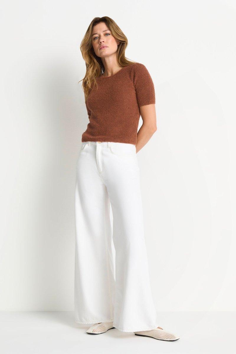 Kurzarm-Strickpullover-Rich & Royal