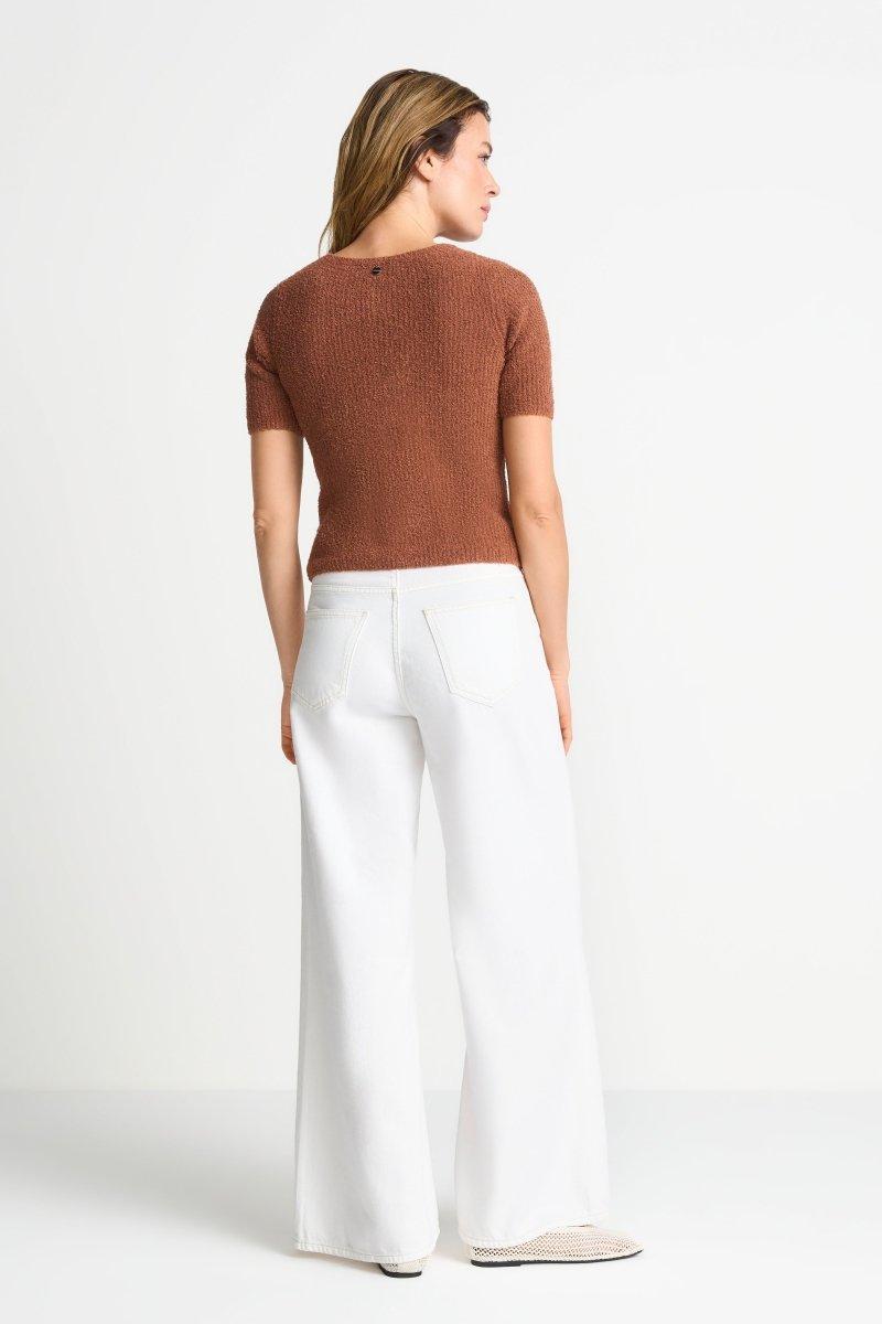 Kurzarm-Strickpullover-Rich & Royal