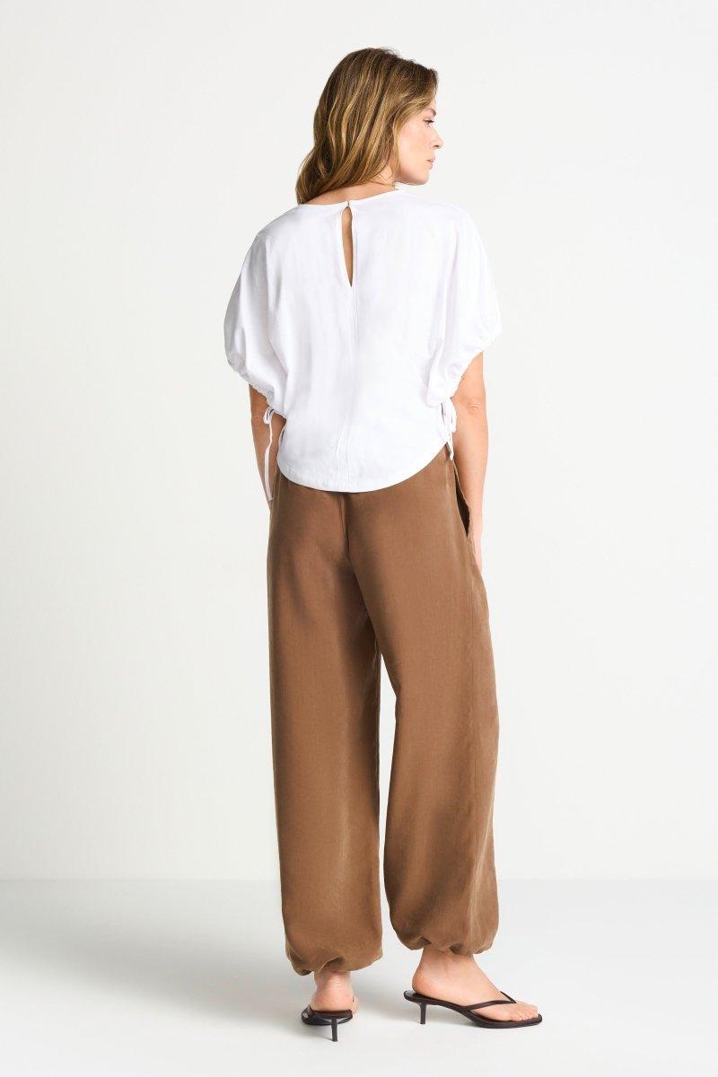 Kurzarmbluse mit Ballonärmeln-Rich & Royal