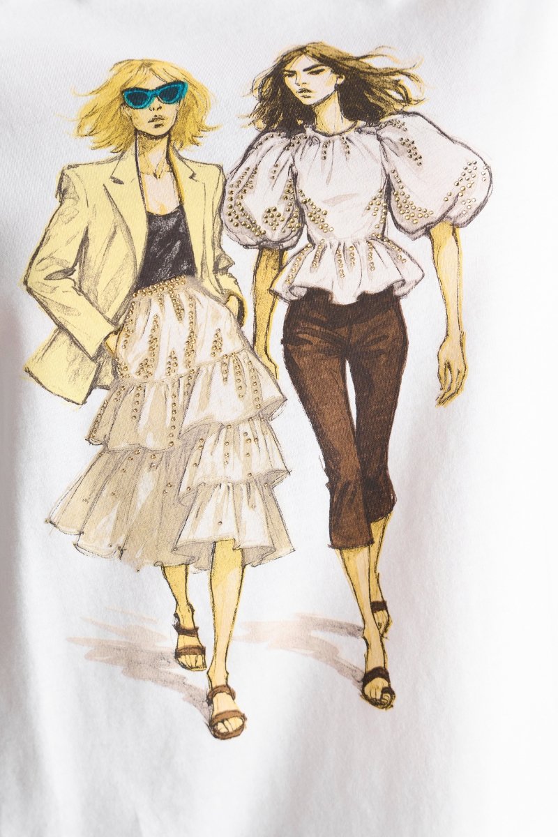 T-Shirt mit Fashion-Print-Rich & Royal