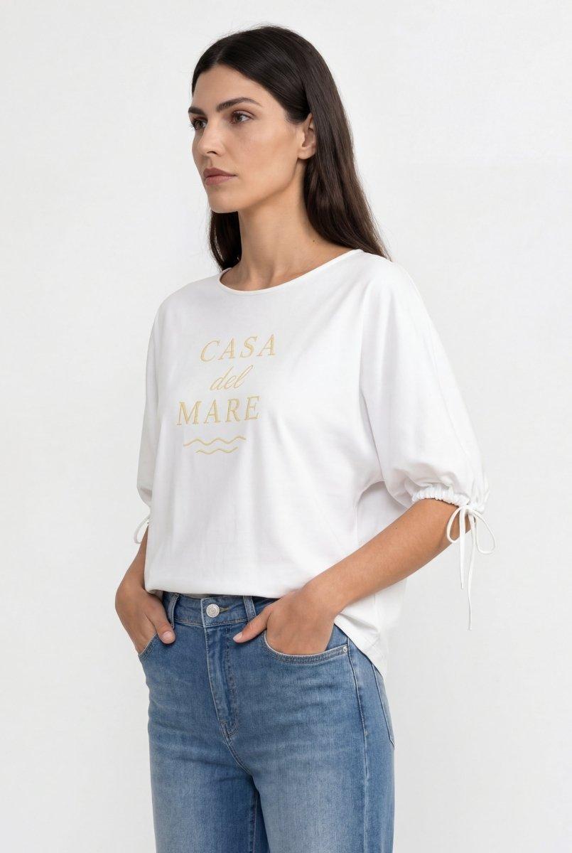 Crop-Top mit Schriftzug-Rich & Royal