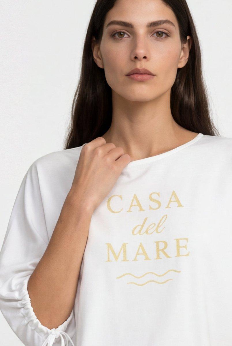 Crop-Top mit Schriftzug-Rich & Royal