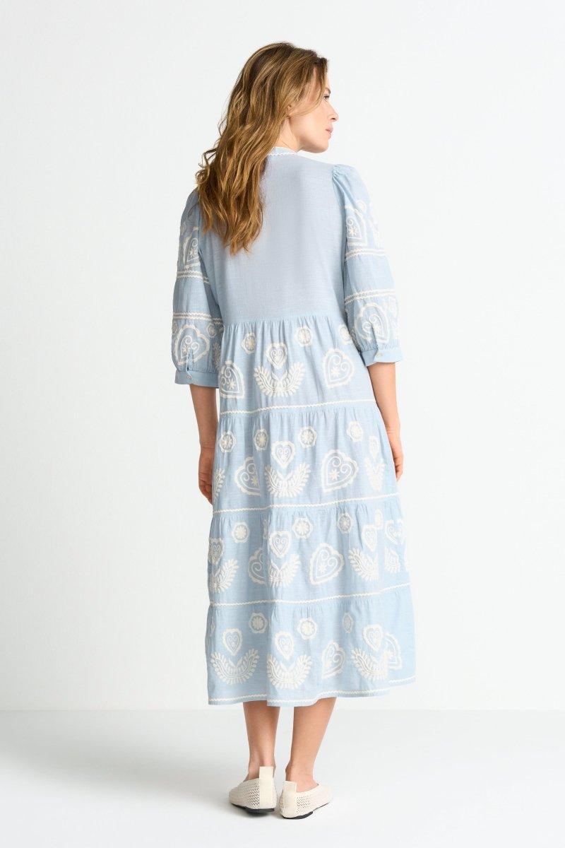 Boho-Kleid mit Stickerei-Rich & Royal