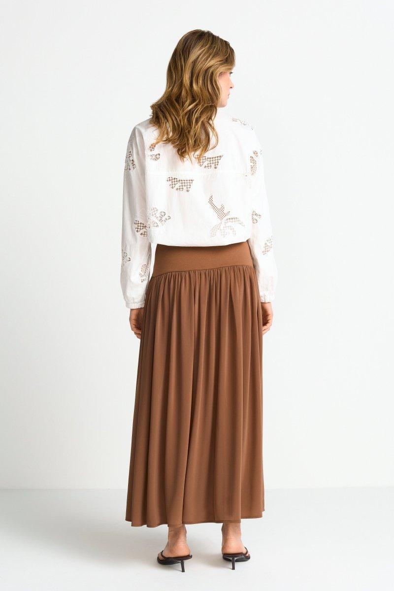 Midirock mit breitem Jerseybund-Rich & Royal