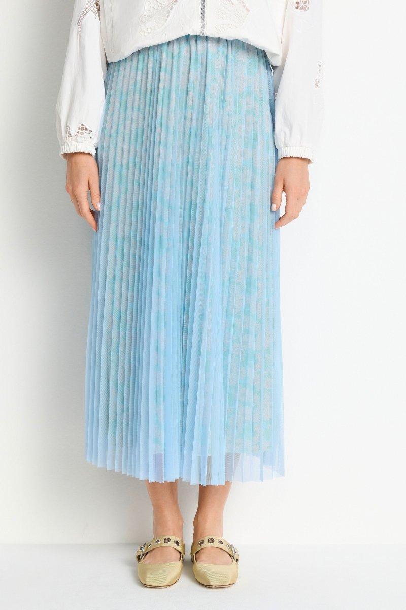 Plissierter Midirock-Rich & Royal