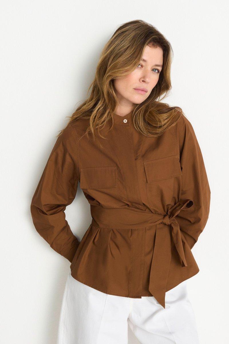 Utility-Bluse mit Bindeschleife-Rich & Royal