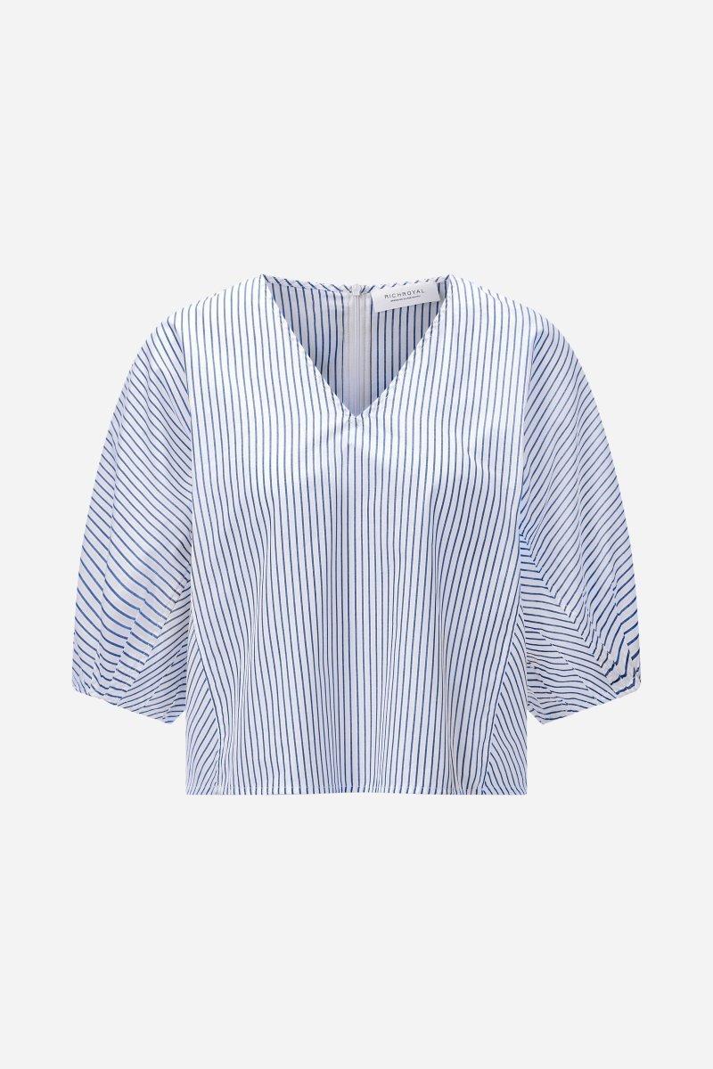 Gestreifte Crop-Bluse-Rich & Royal