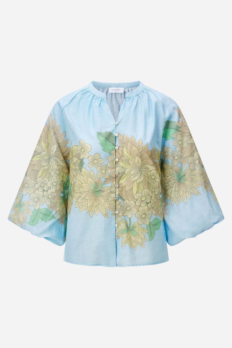 Ballonärmel-Bluse mit Print-Rich & Royal