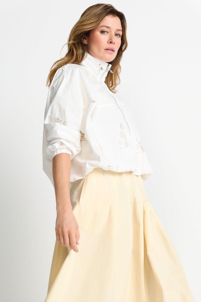 Weiße Track-Jacke-Rich & Royal