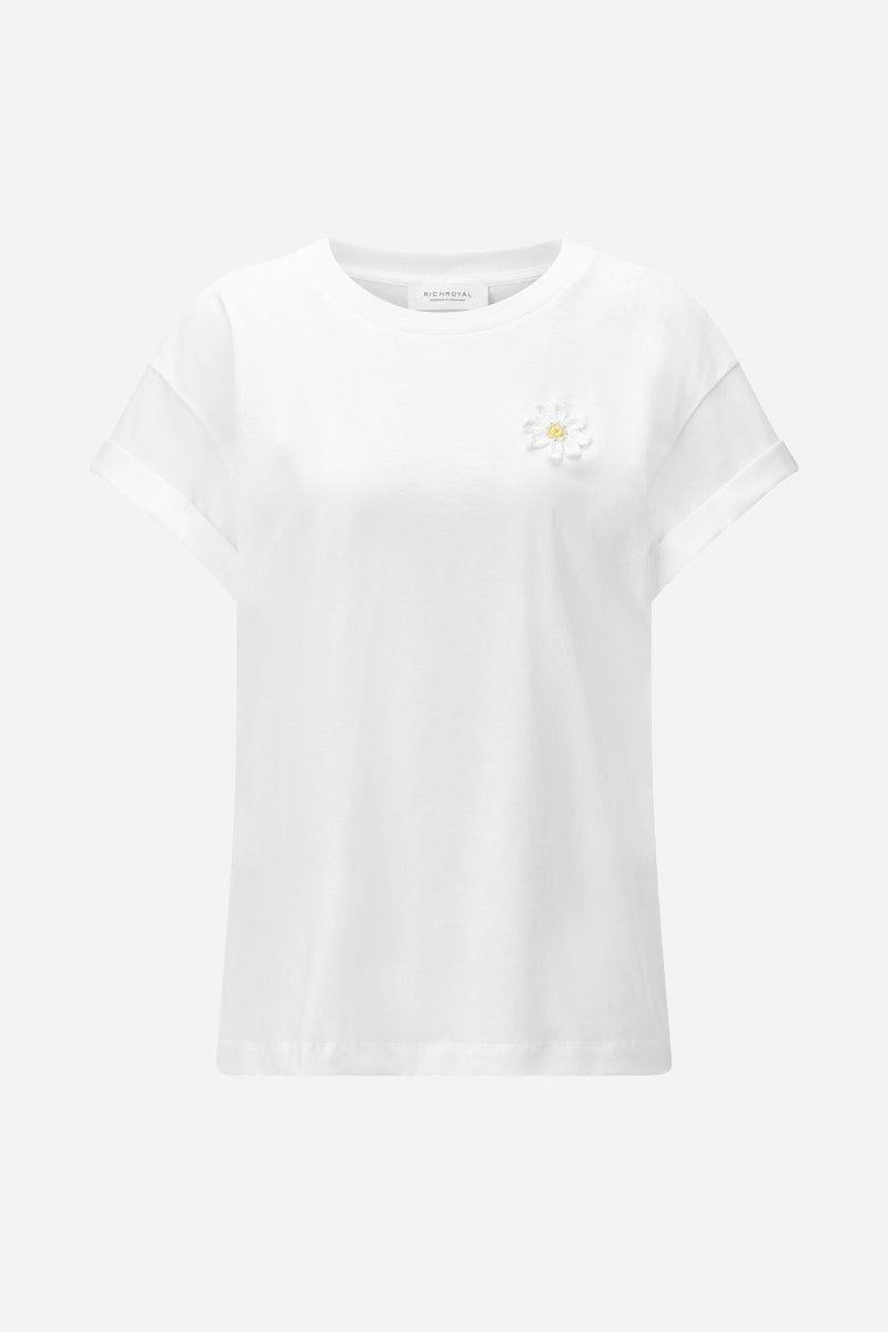T‑Shirt mit Stickerei-Rich & Royal