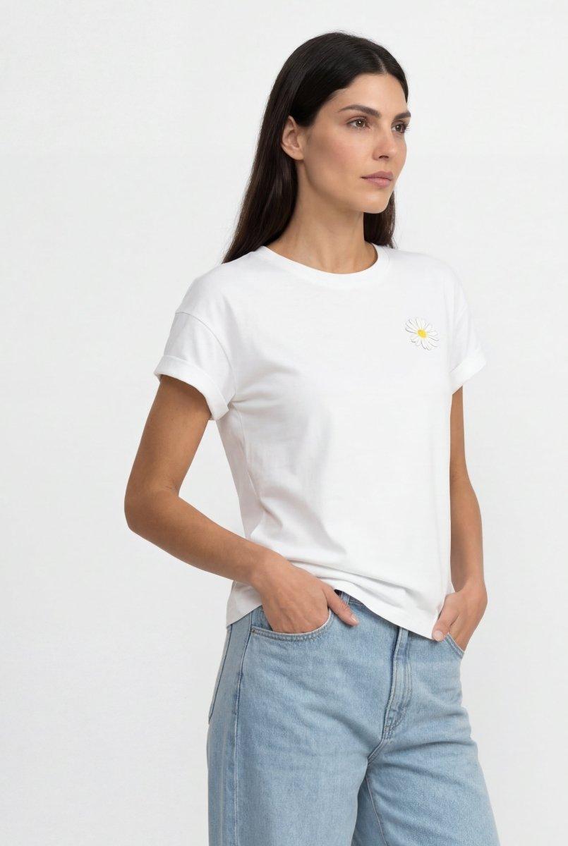 T‑Shirt mit Stickerei-Rich & Royal