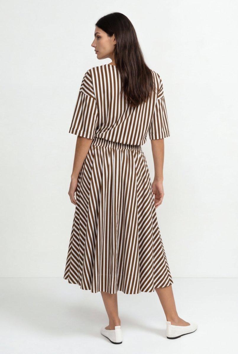 Gestreiftes Crop-Shirt-Rich & Royal