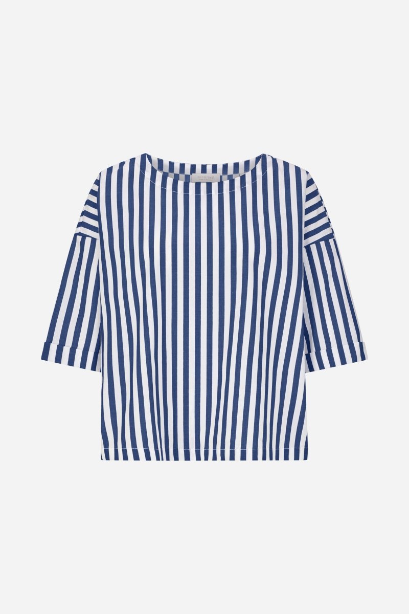 Gestreiftes Crop-Shirt-Rich & Royal