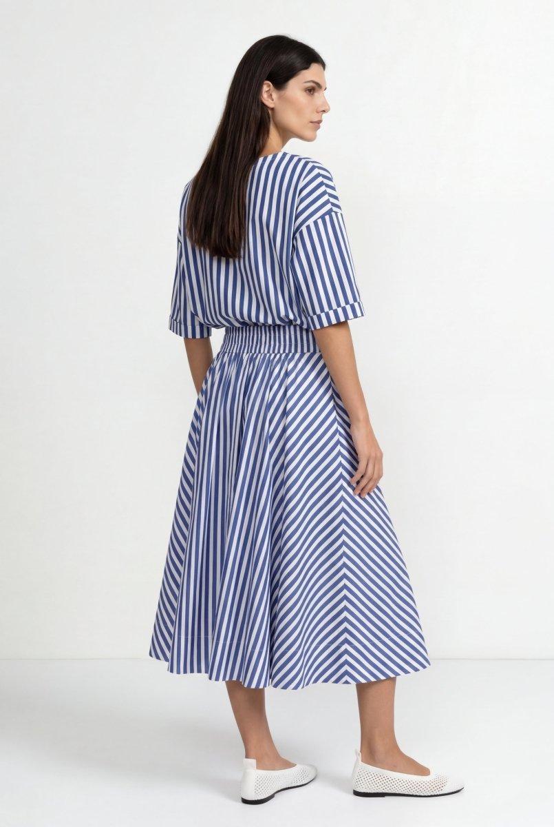 Gestreiftes Crop-Shirt-Rich & Royal