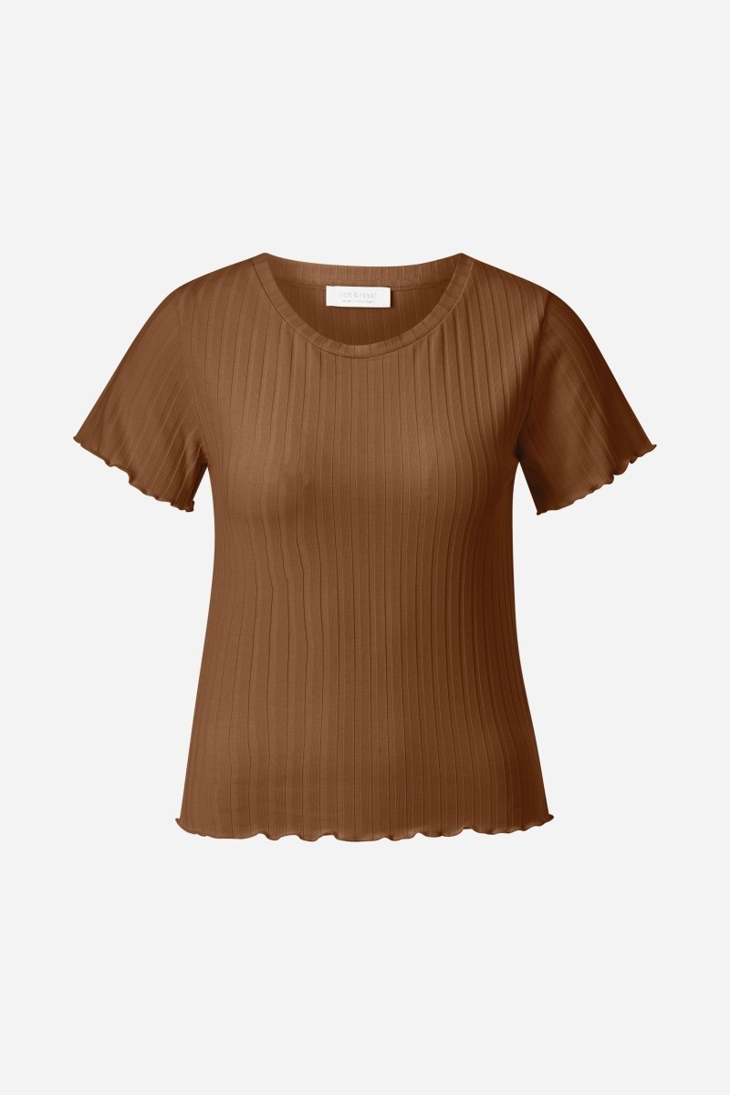 Figurbetontes Rippshirt-Rich & Royal