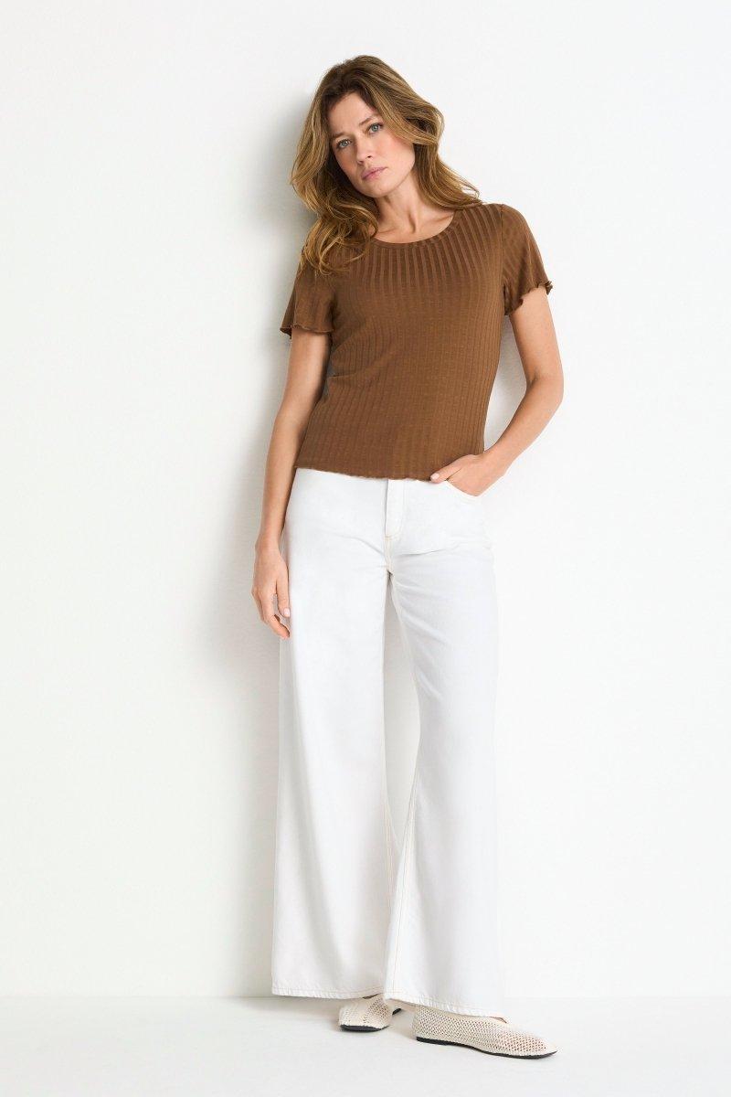 Figurbetontes Rippshirt-Rich & Royal