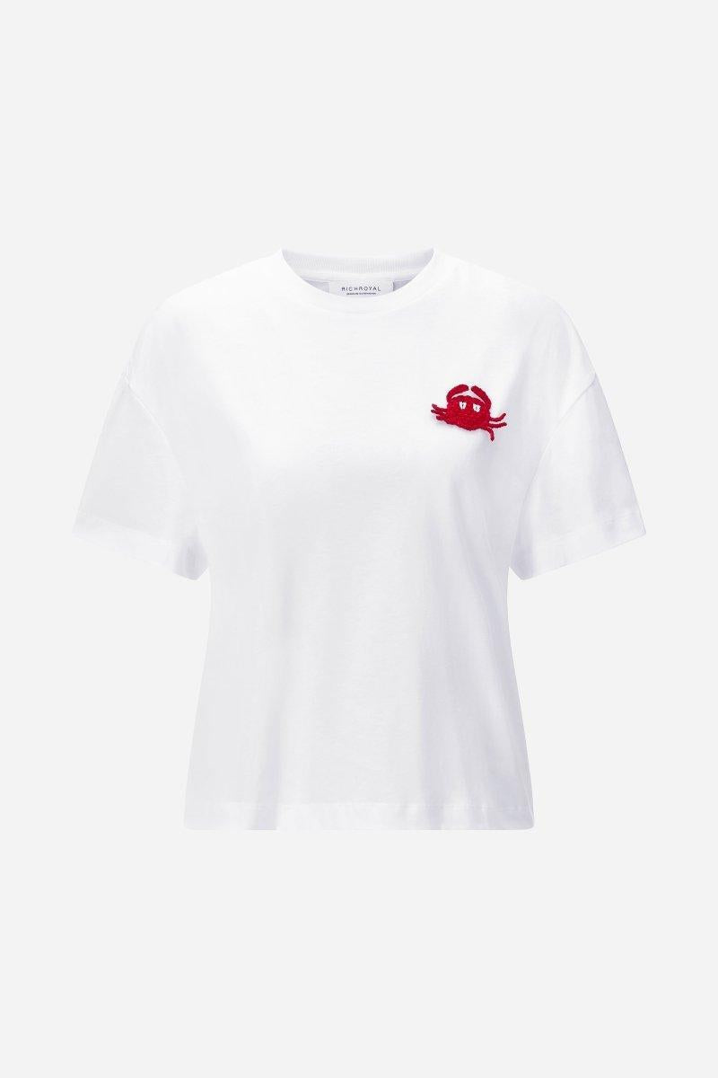 T-Shirt mit Patch-Rich & Royal