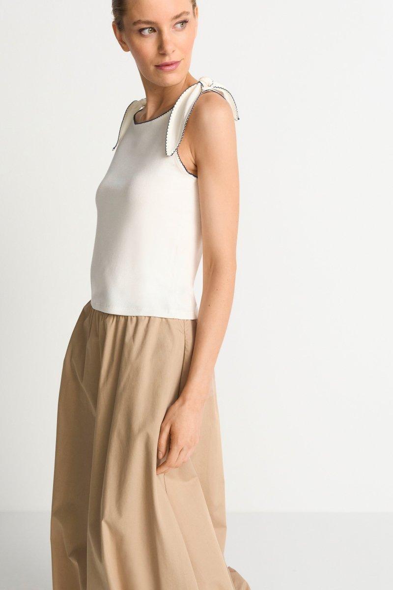 Top mit Schleifenträgern-Rich & Royal