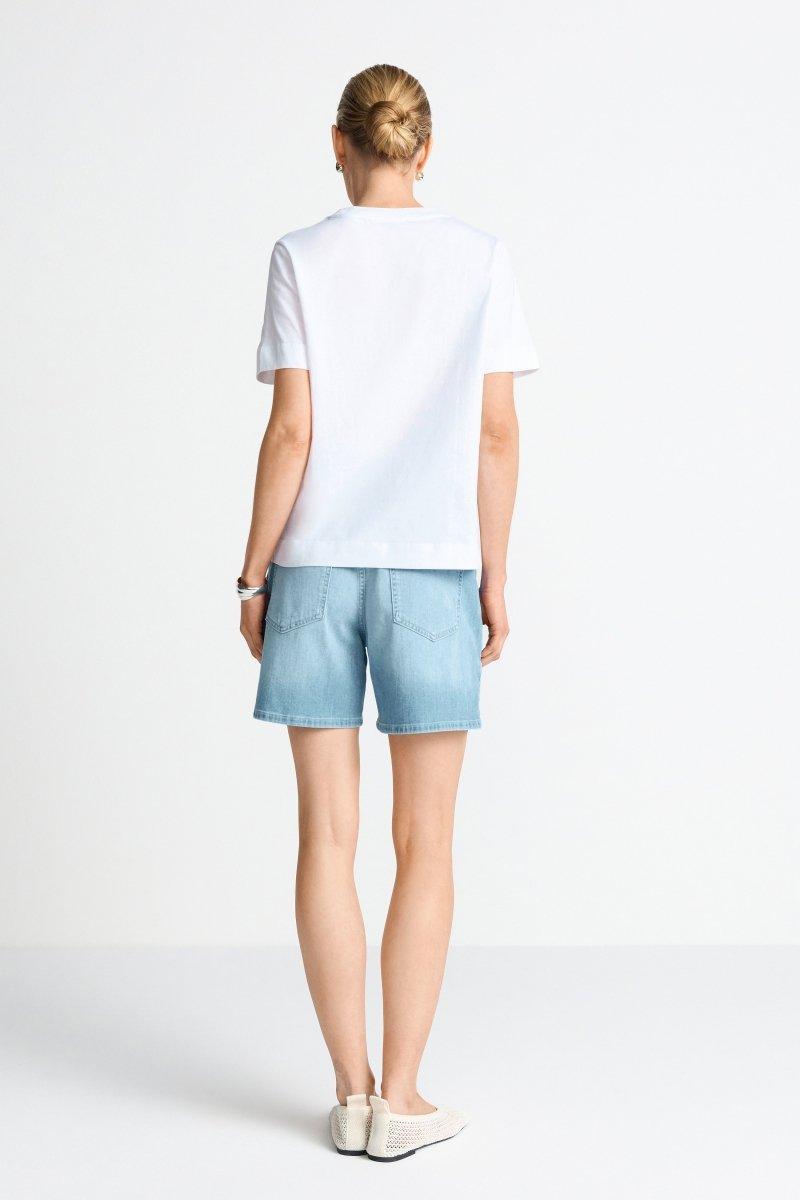Weißes Statement-T-Shirt-Rich & Royal