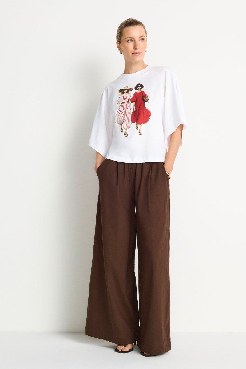 T-Shirt mit Print-Rich & Royal