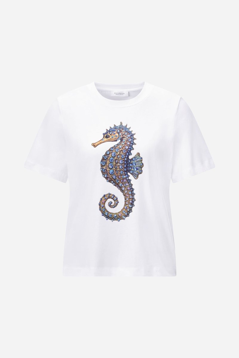 T-Shirt Seepferdchen-Print-Rich & Royal
