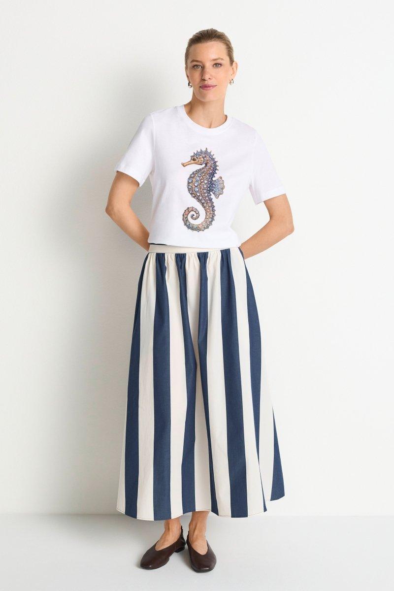 T-Shirt Seepferdchen-Print-Rich & Royal