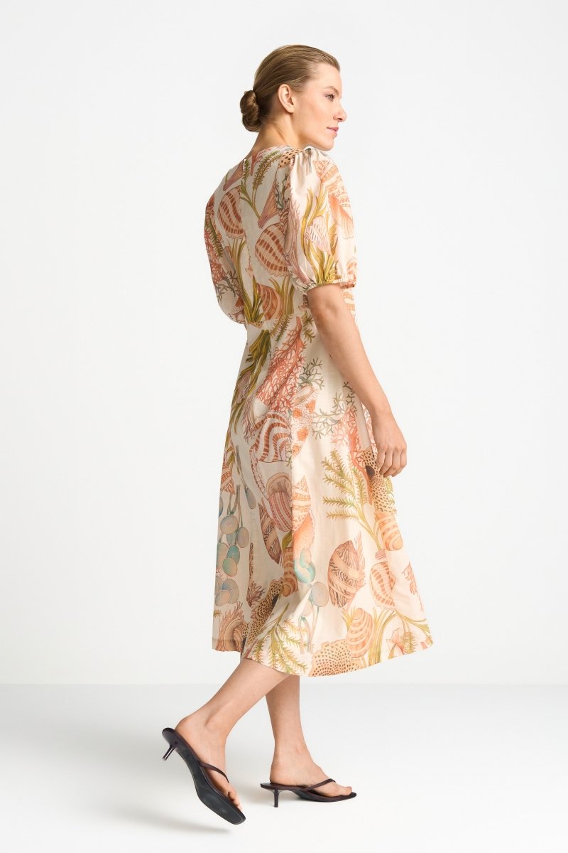Midikleid mit Muschelprint-Rich & Royal