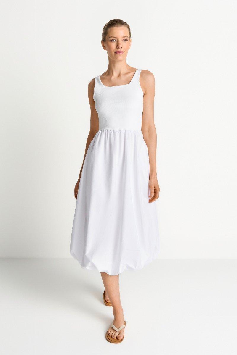 Weißes Ballonkleid-Rich & Royal