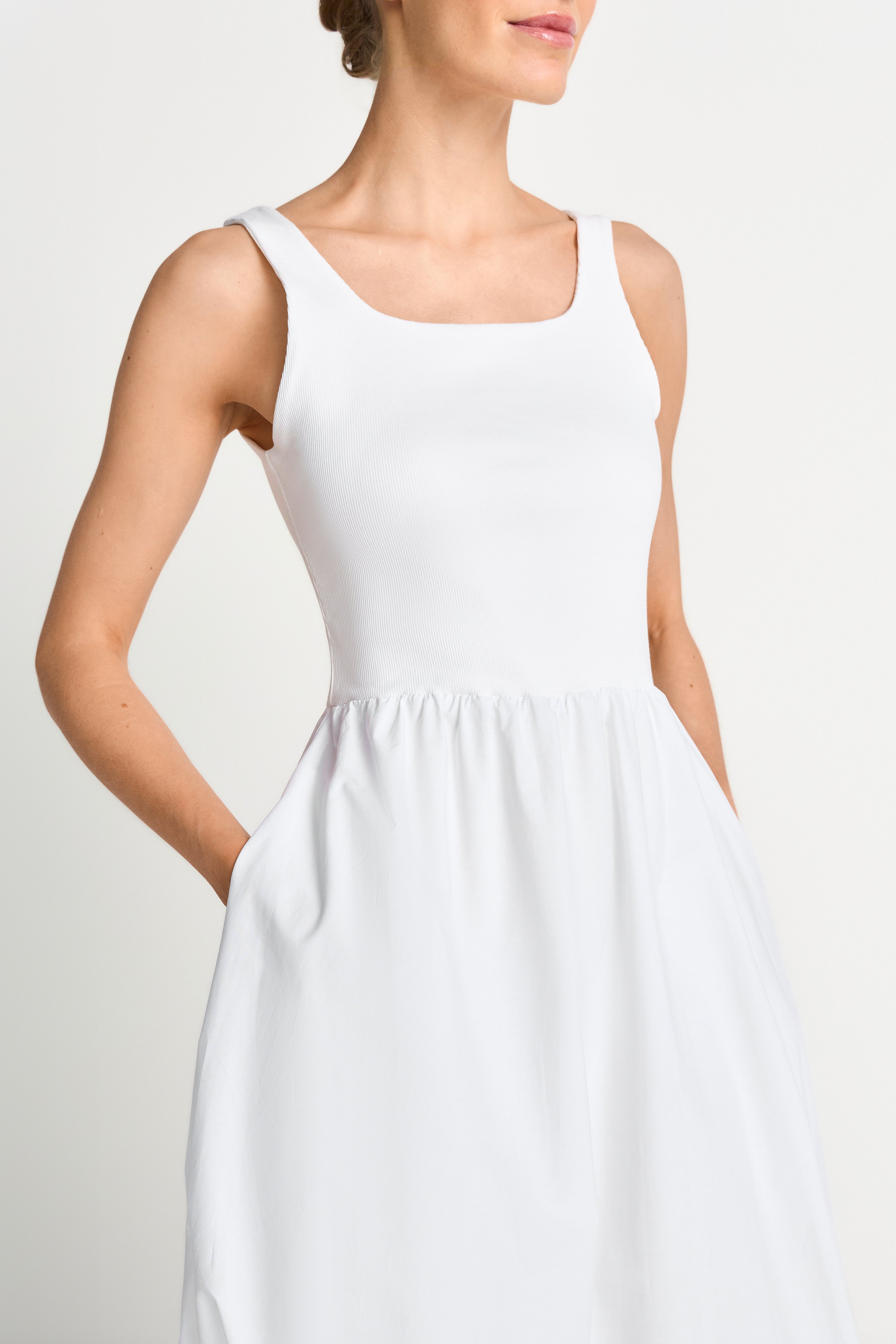 Weißes Ballonkleid-Rich & Royal