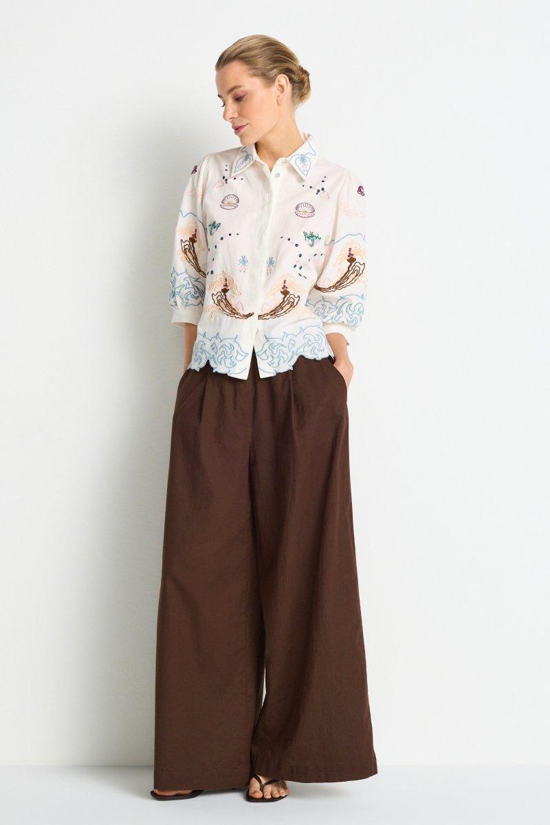 Bluse mit Stickerei-Rich & Royal
