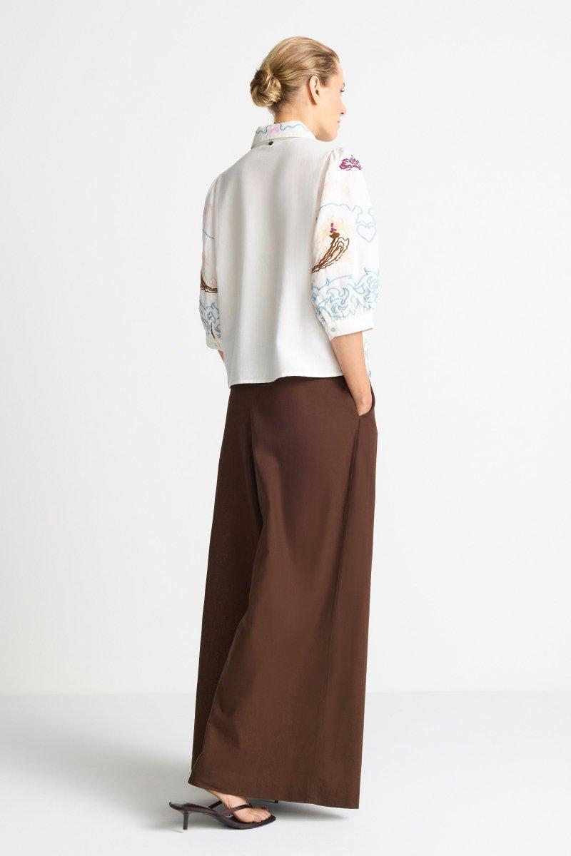 Bluse mit Stickerei-Rich & Royal