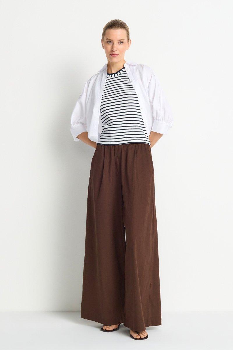 Weite Leinenhose-Rich & Royal
