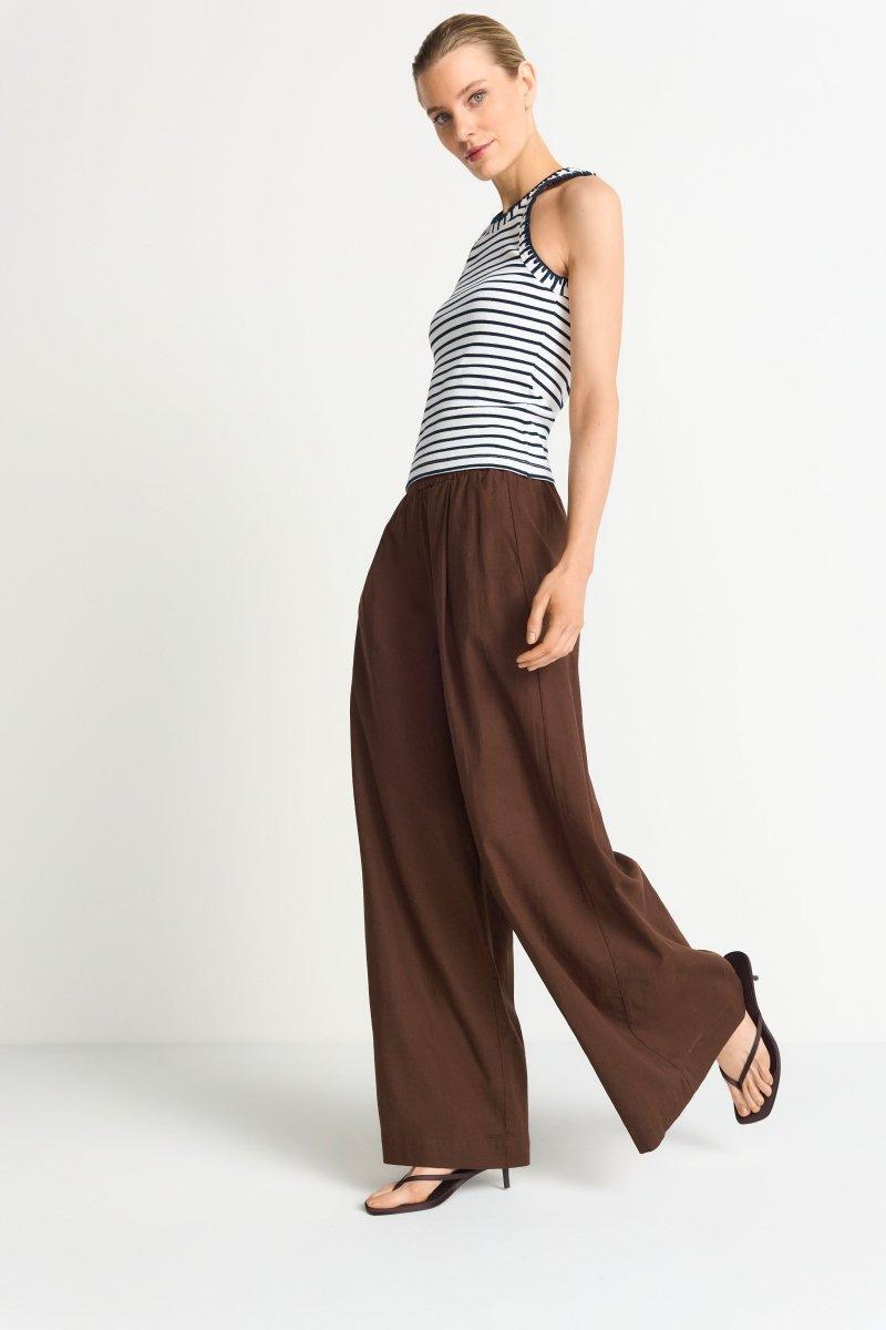 Weite Leinenhose-Rich & Royal